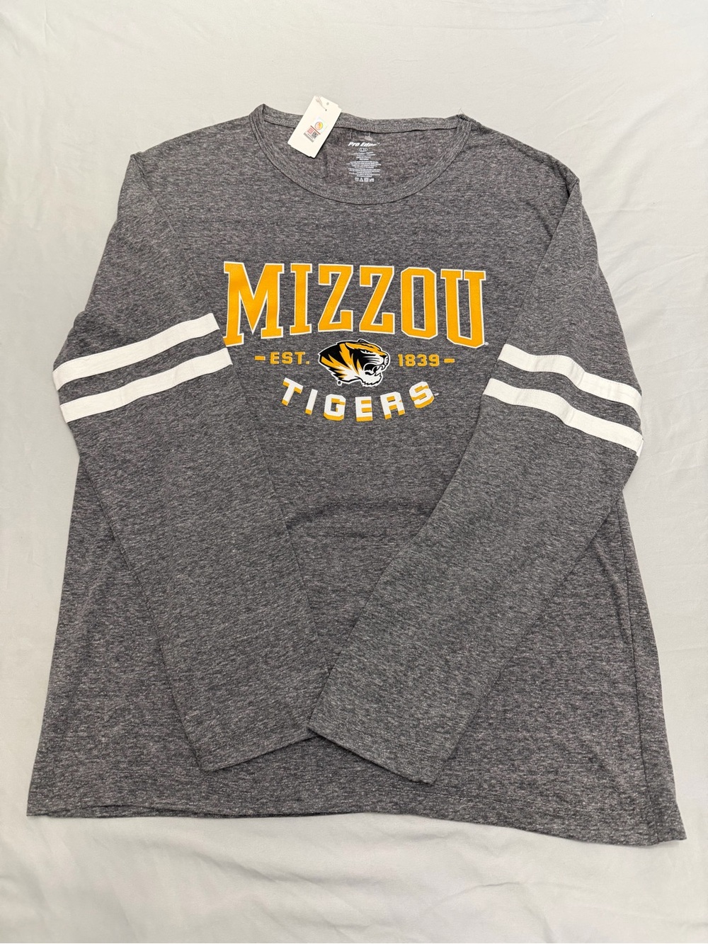 Pro Edge Gray Heather T-Shirt with White Logo